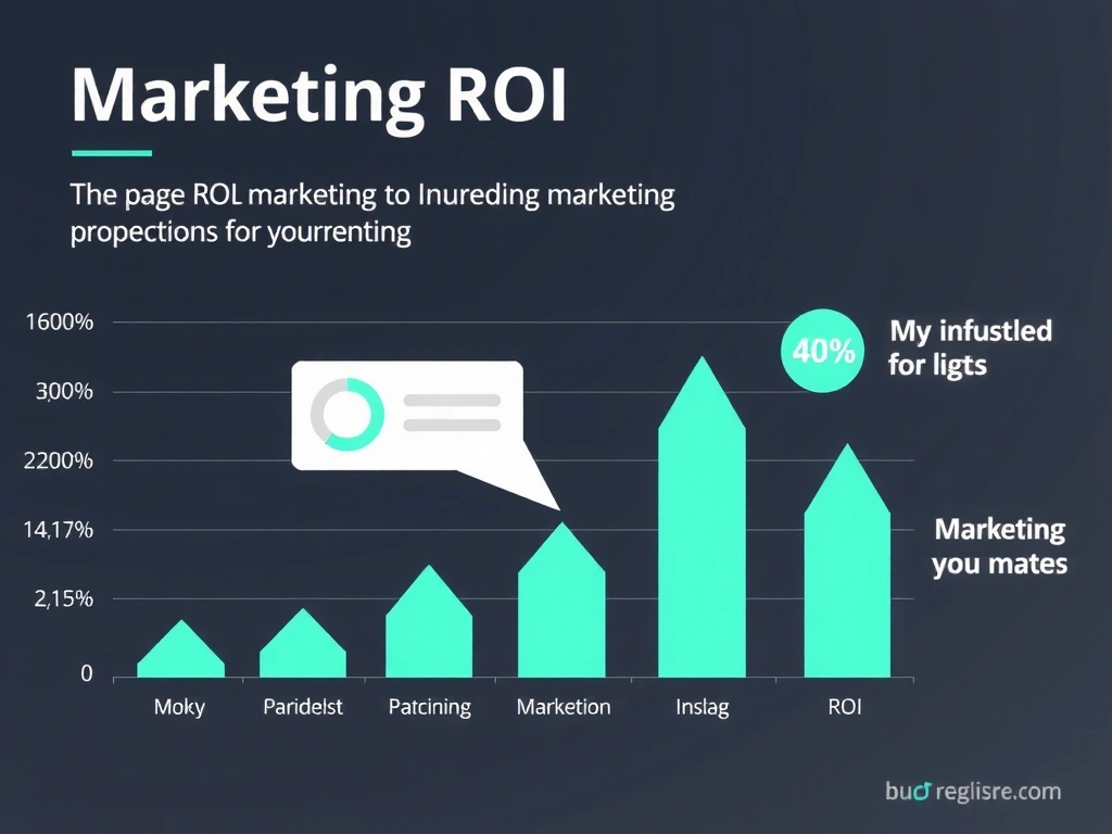 Infographic showing marketing ROI