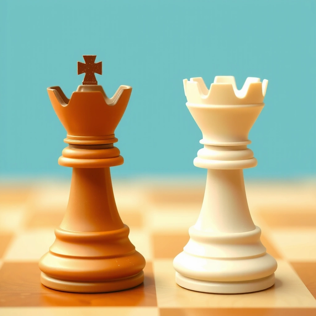 Chess pieces representing competitive edge