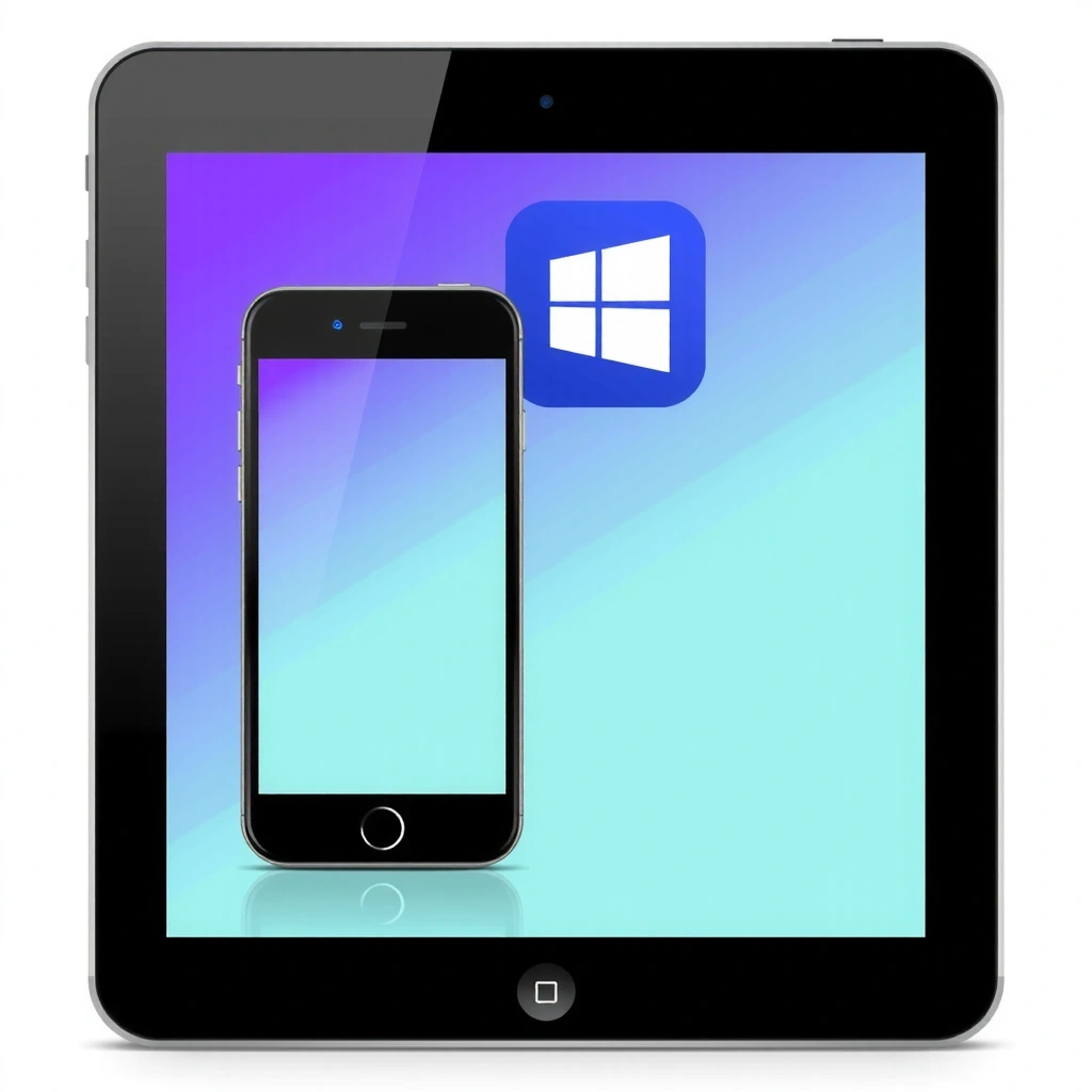 Smartphone and tablet icons for mobile readiness