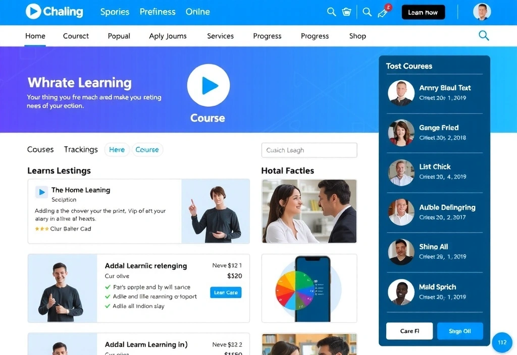 Interactive educational portal development project