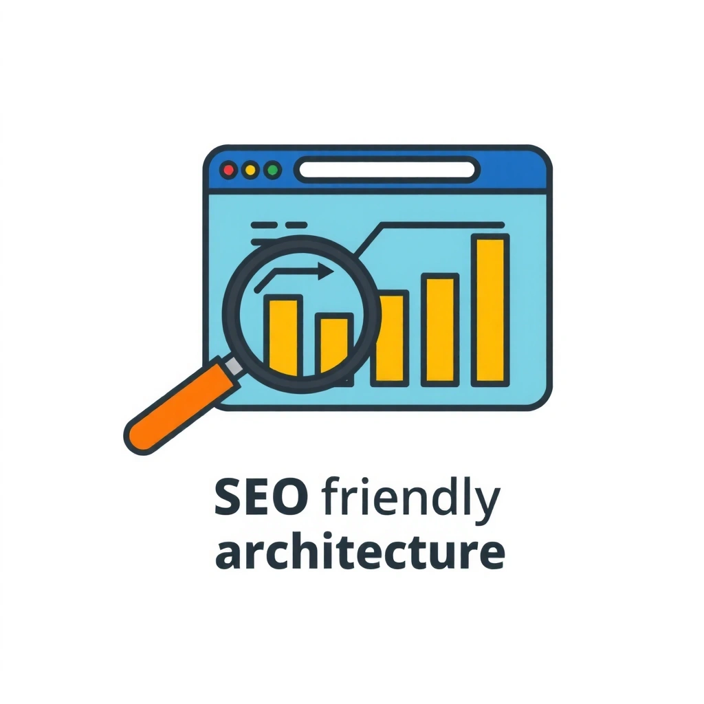 SEO-friendly architecture icon